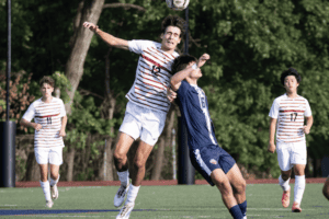 Rye and Eastchester battle for the ball on Sept. 19.